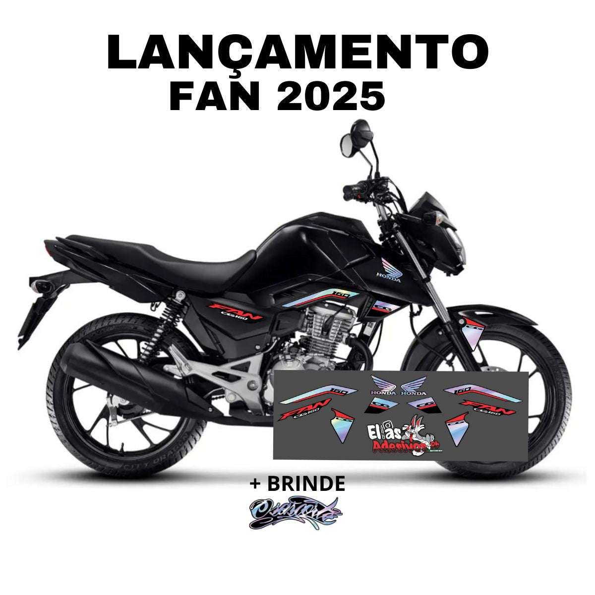 ⚠️ADESIVO FAN 2025 - DIVERSAS CORES
