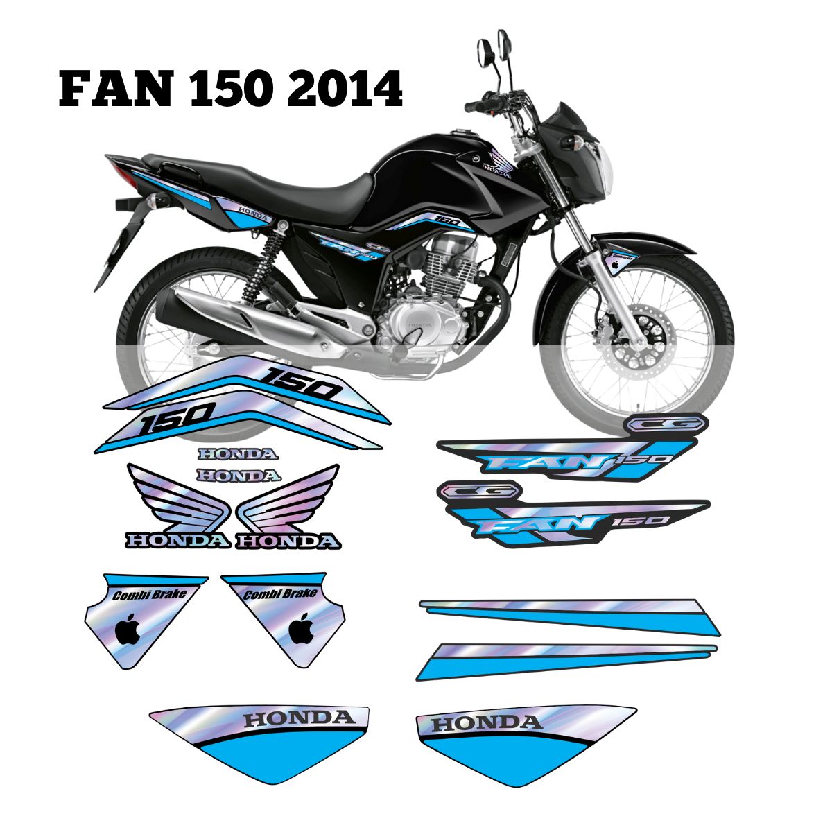 ⚠️ADESIVO FAN 150 - DIVERSAS CORES