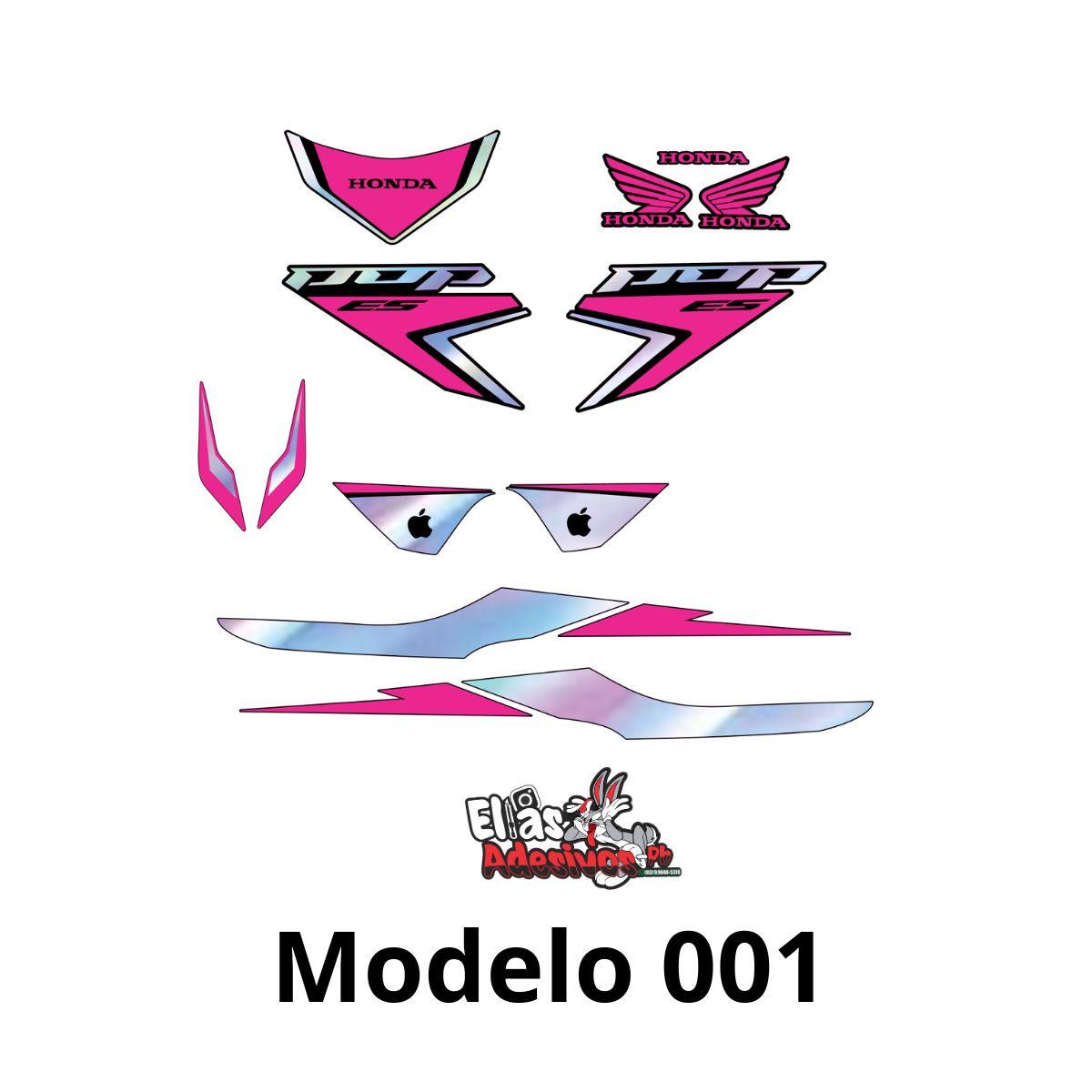 ⚠️ADESIVO POP 110-I ROSA / HOLOGRÁFICO