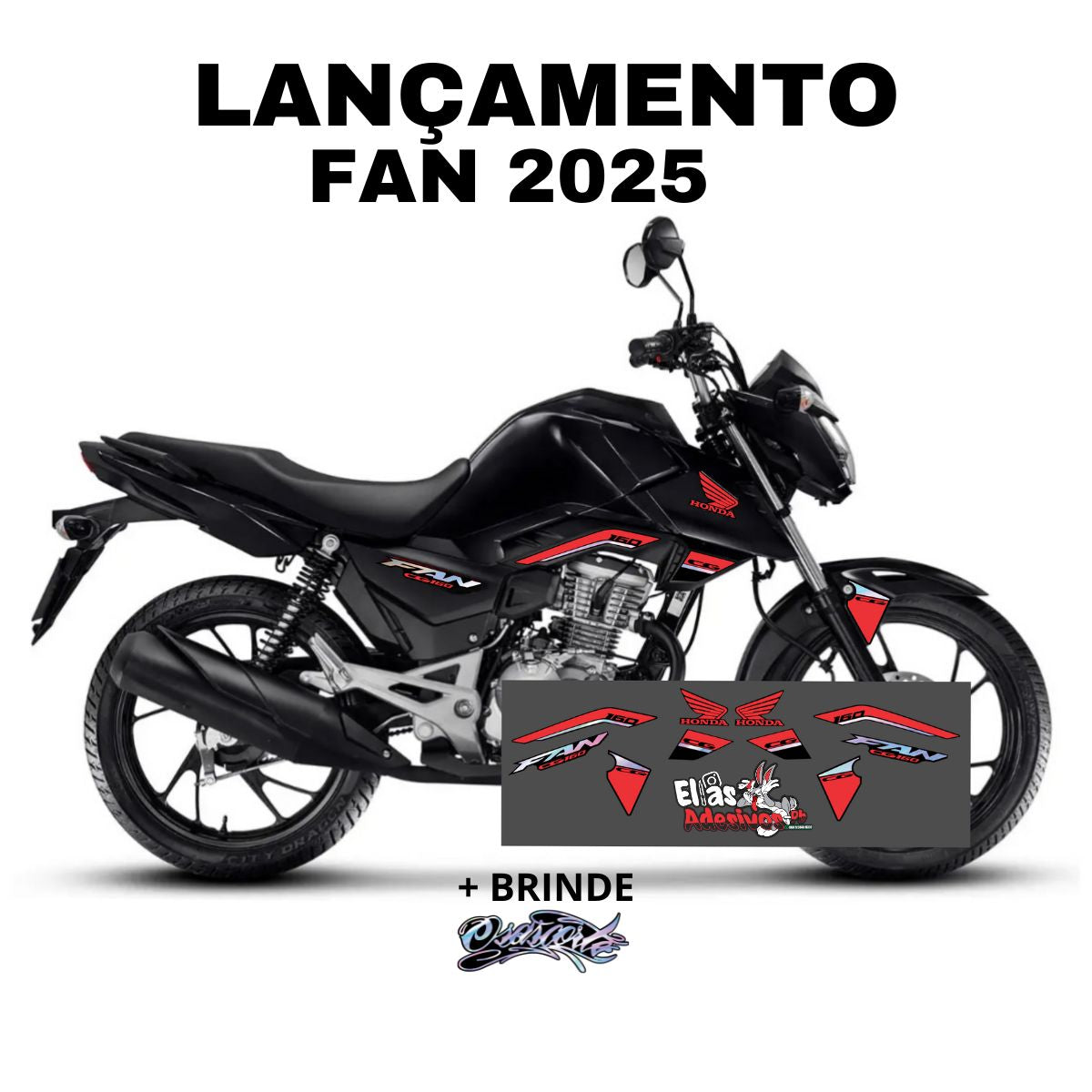 ⚠️ADESIVO FAN 2025 - DIVERSAS CORES