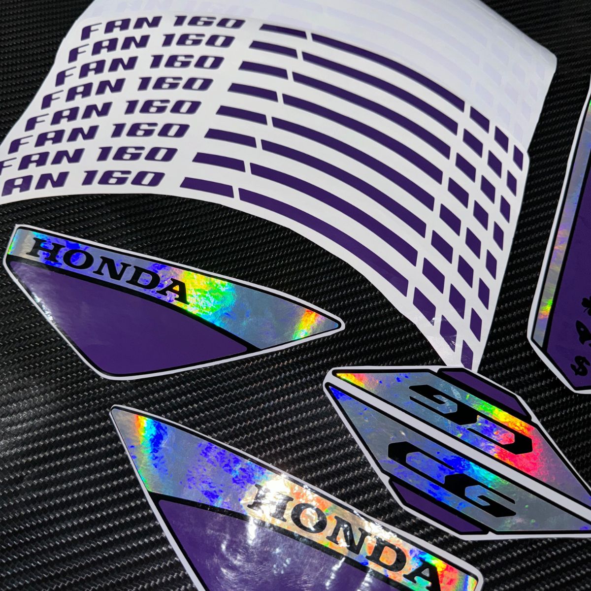 ⚠️ADESIVO FAN ATÉ 2024 - ROXO / HOLOGRÁFICO