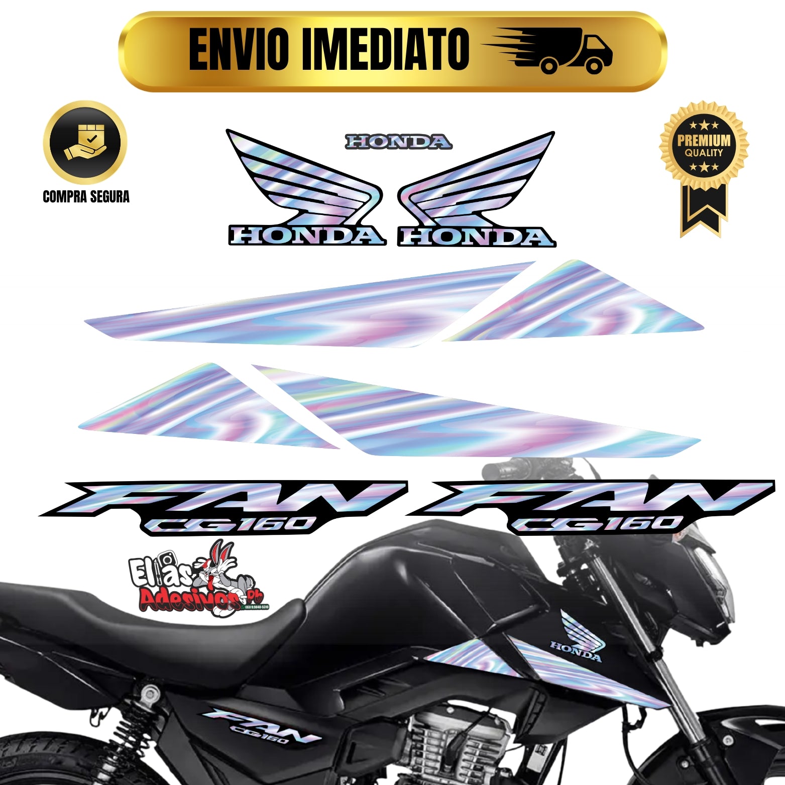 ⚠️ADESIVO FAN 2025 - DIVERSAS CORES