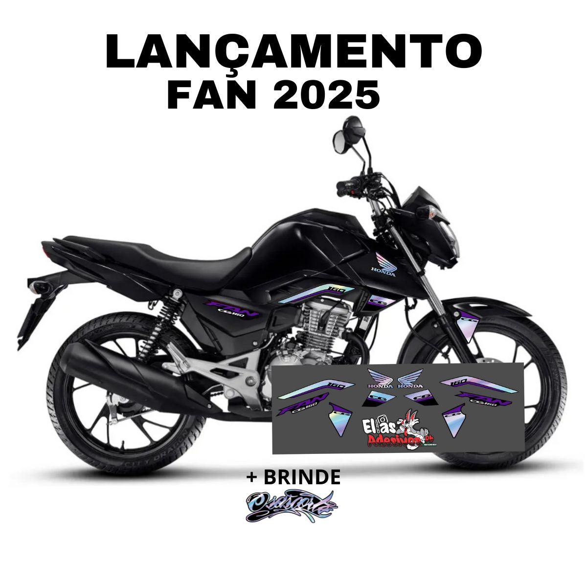 ⚠️ADESIVO FAN 2025 - DIVERSAS CORES