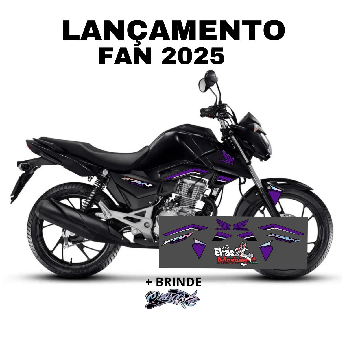 ⚠️ADESIVO FAN 2025 - DIVERSAS CORES