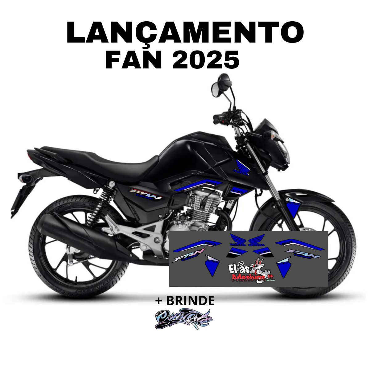 ⚠️ADESIVO FAN 2025 - DIVERSAS CORES