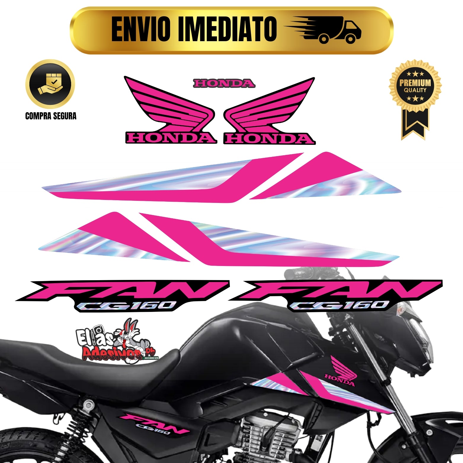 ⚠️ADESIVO FAN 2025 - DIVERSAS CORES