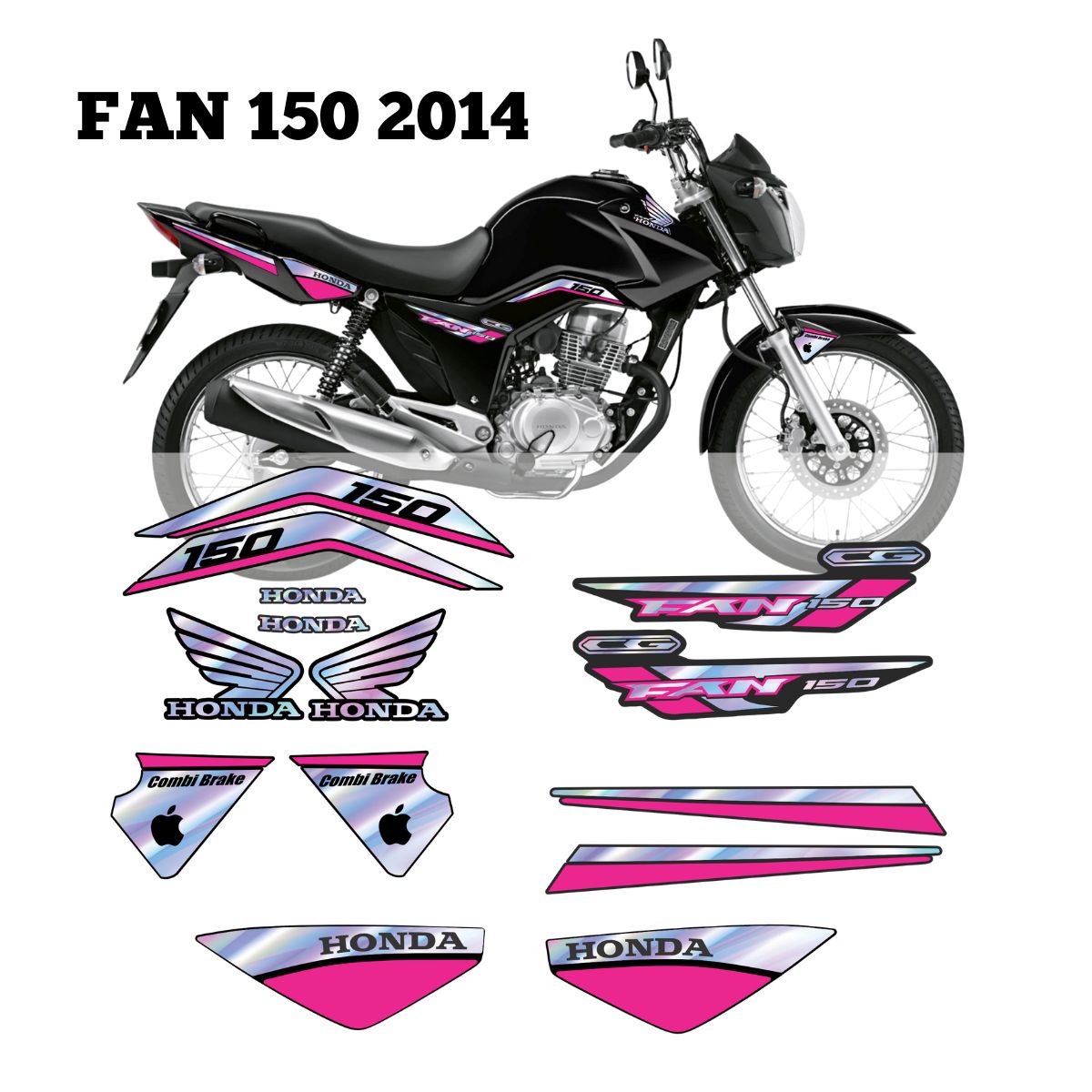 ⚠️ADESIVO FAN 150 - DIVERSAS CORES