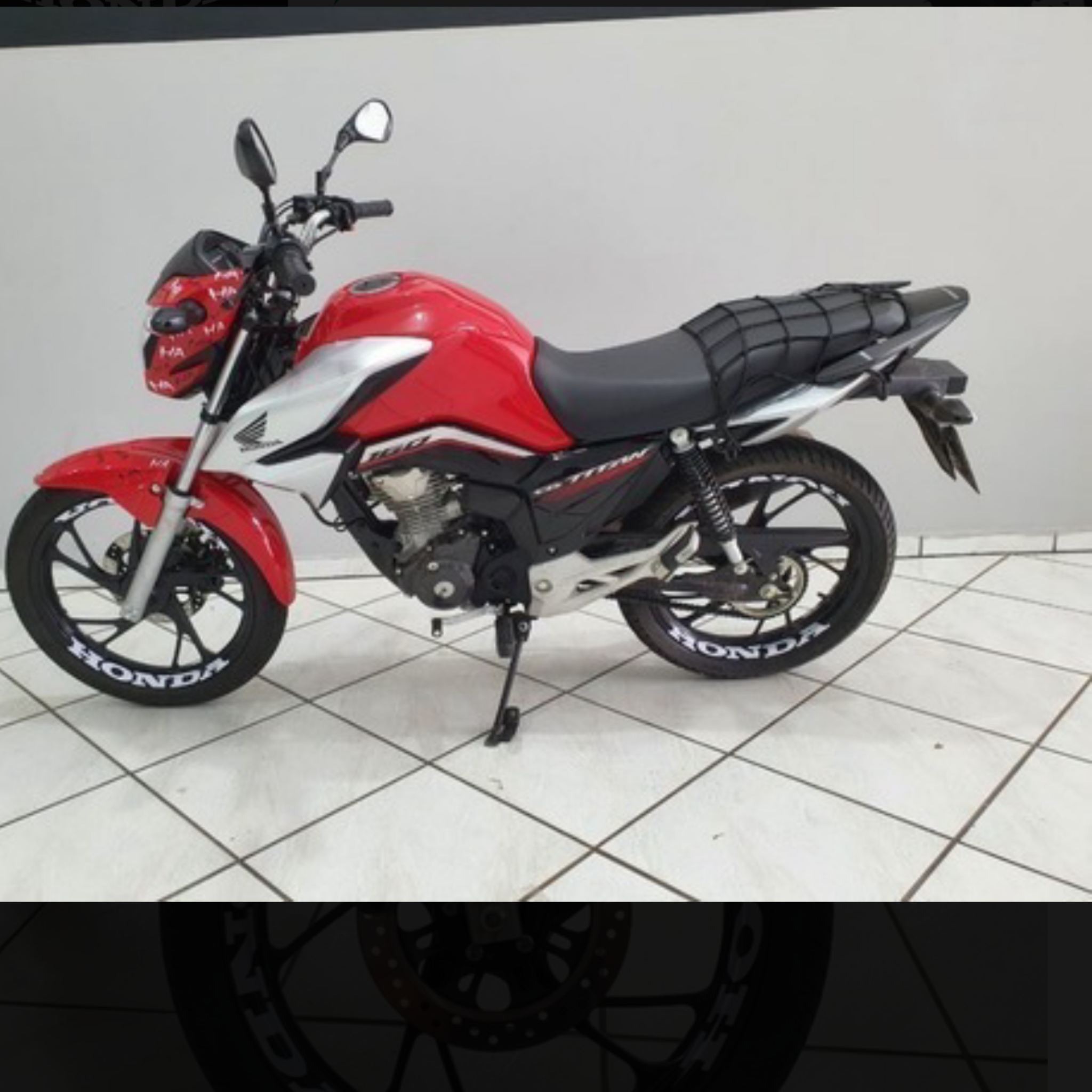 ⚠️ADESIVO P/ RODA "HONDA" BRANCO