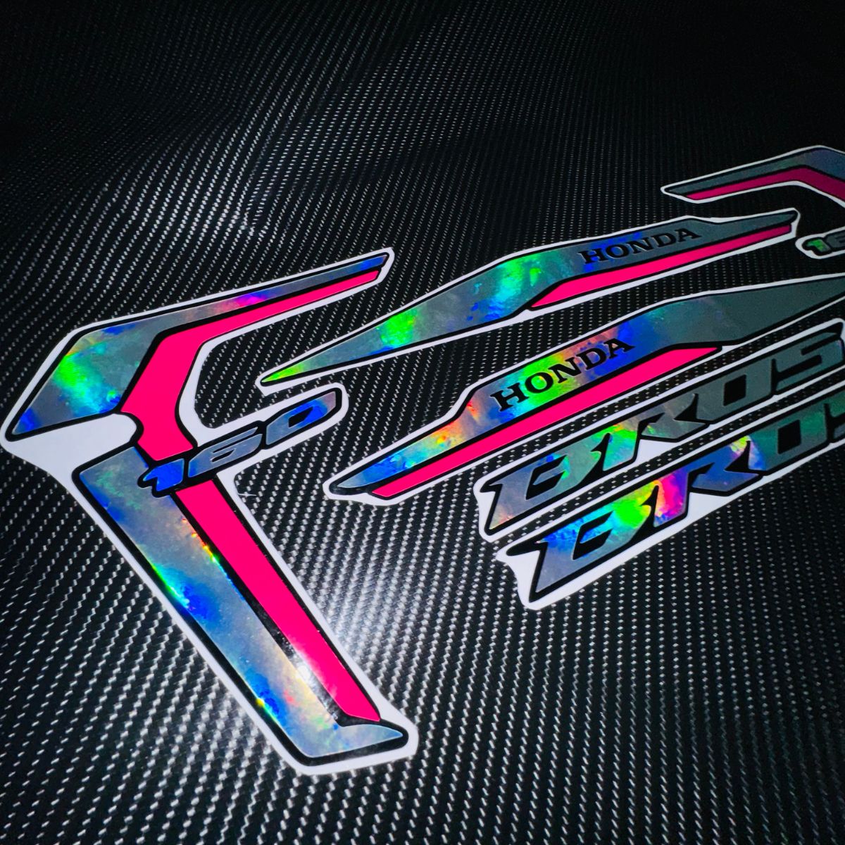 ⚠️ADESIVO BROS 2022/2024 - KIT HOLOGRÁFICO / ROSA