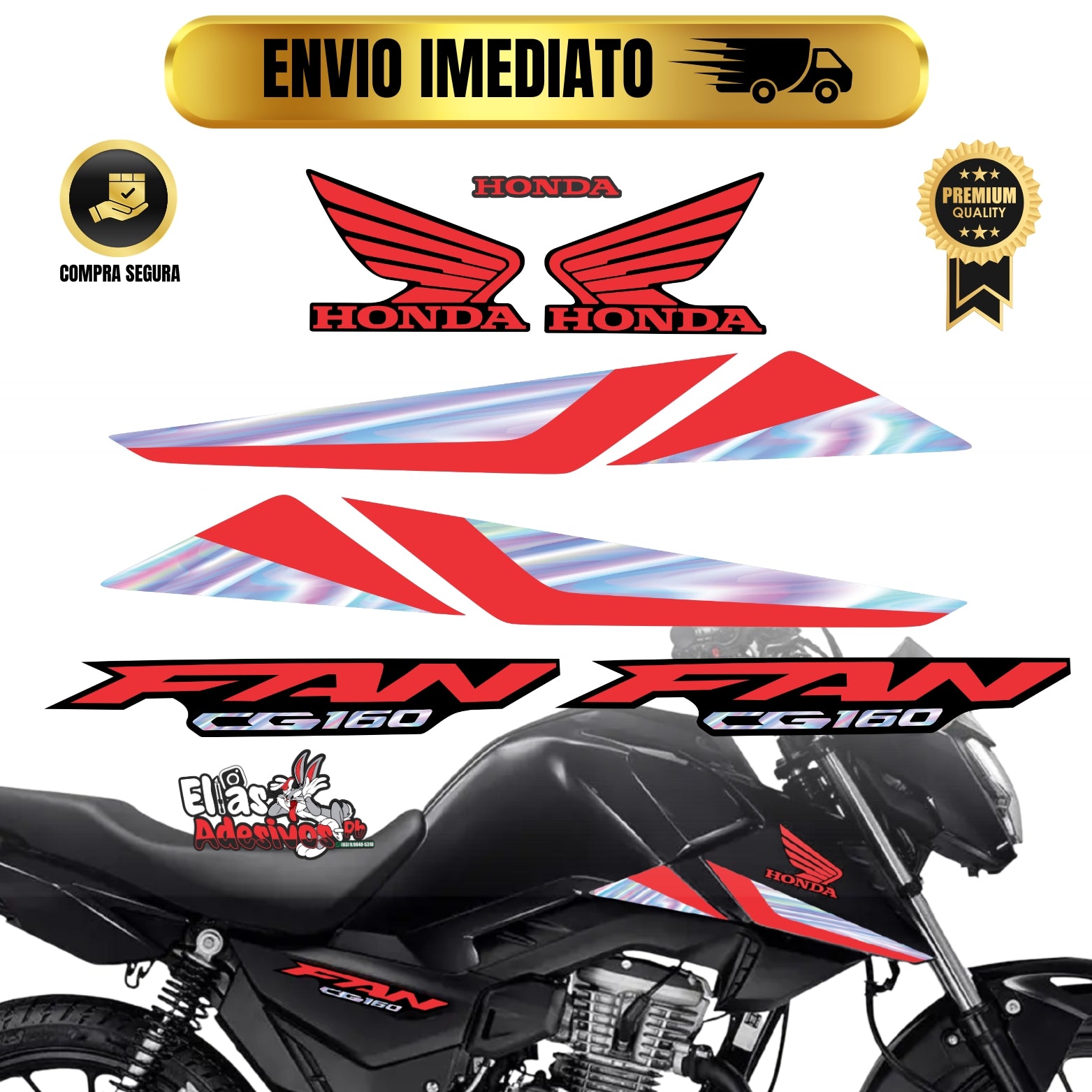 ⚠️ADESIVO FAN 2025 - DIVERSAS CORES
