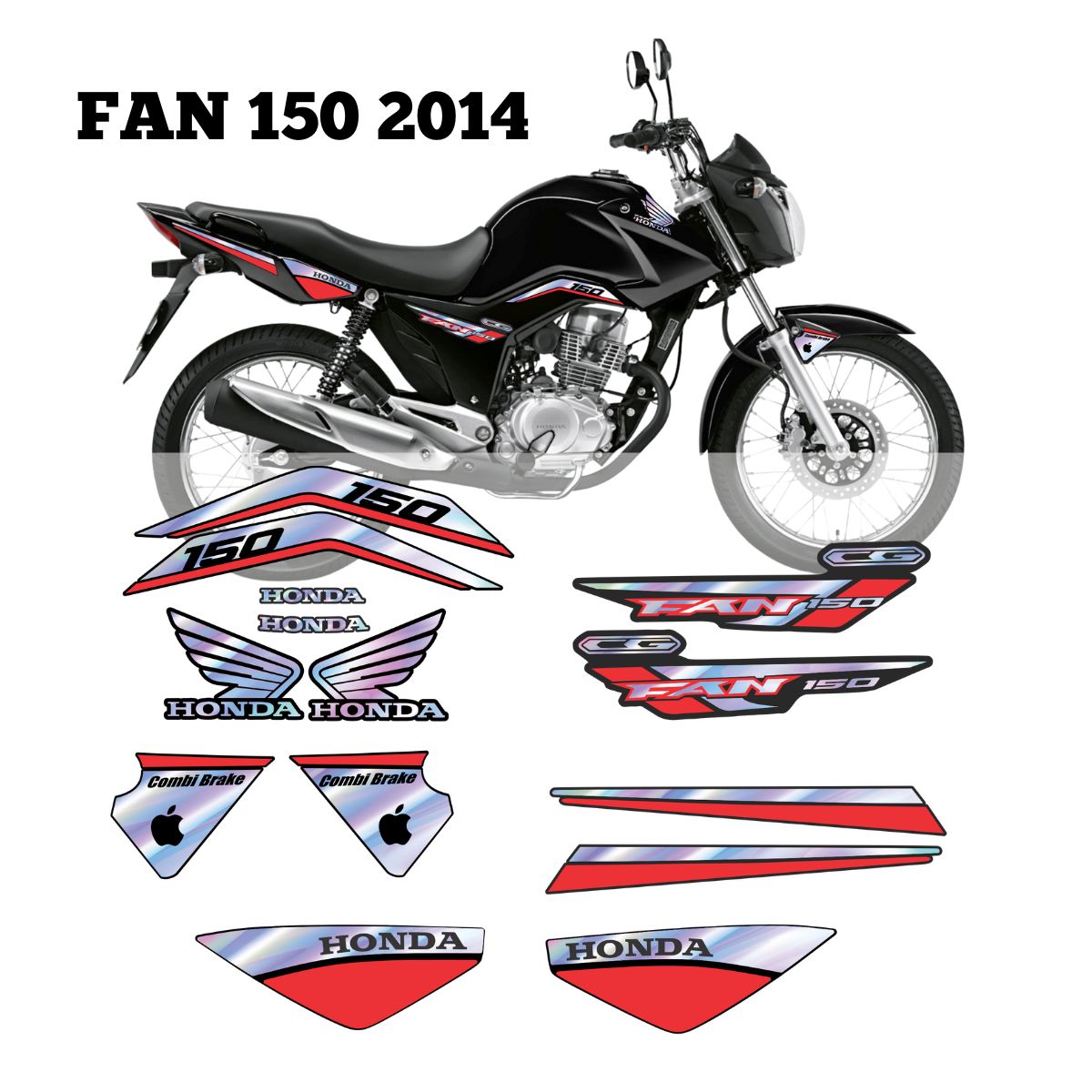 ⚠️ADESIVO FAN 150 - DIVERSAS CORES