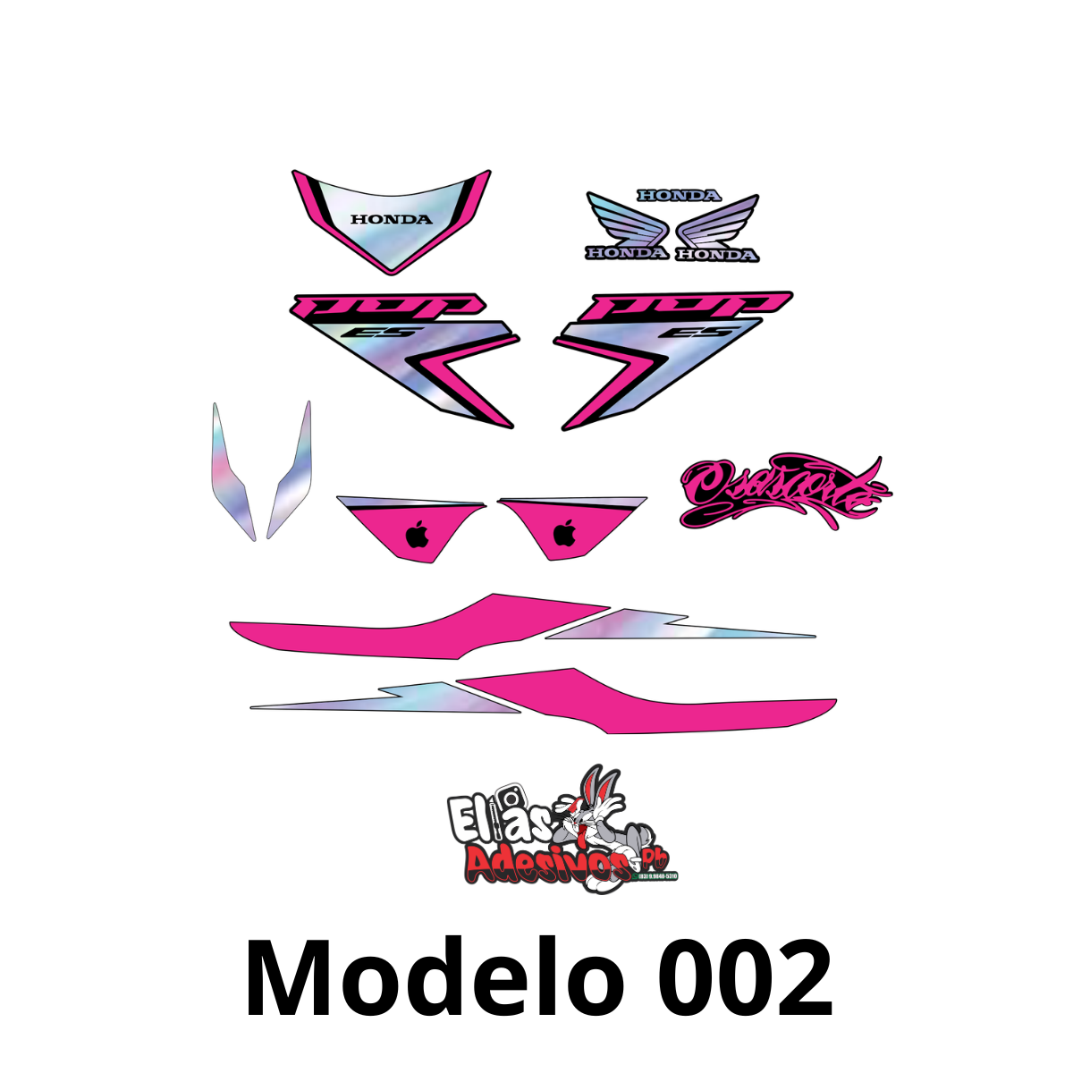 ⚠️ADESIVO POP 110-I ROSA / HOLOGRÁFICO