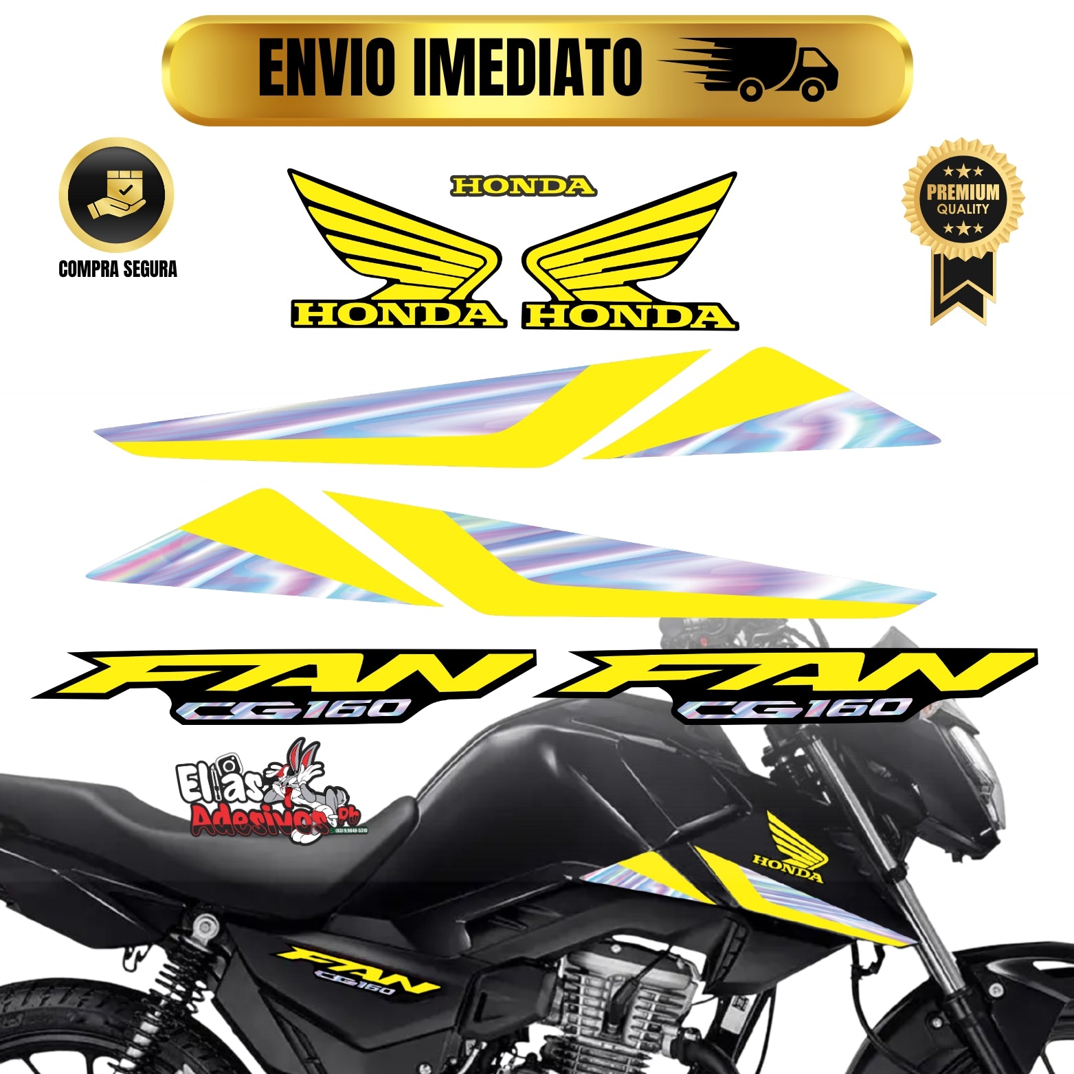⚠️ADESIVO FAN 2025 - DIVERSAS CORES