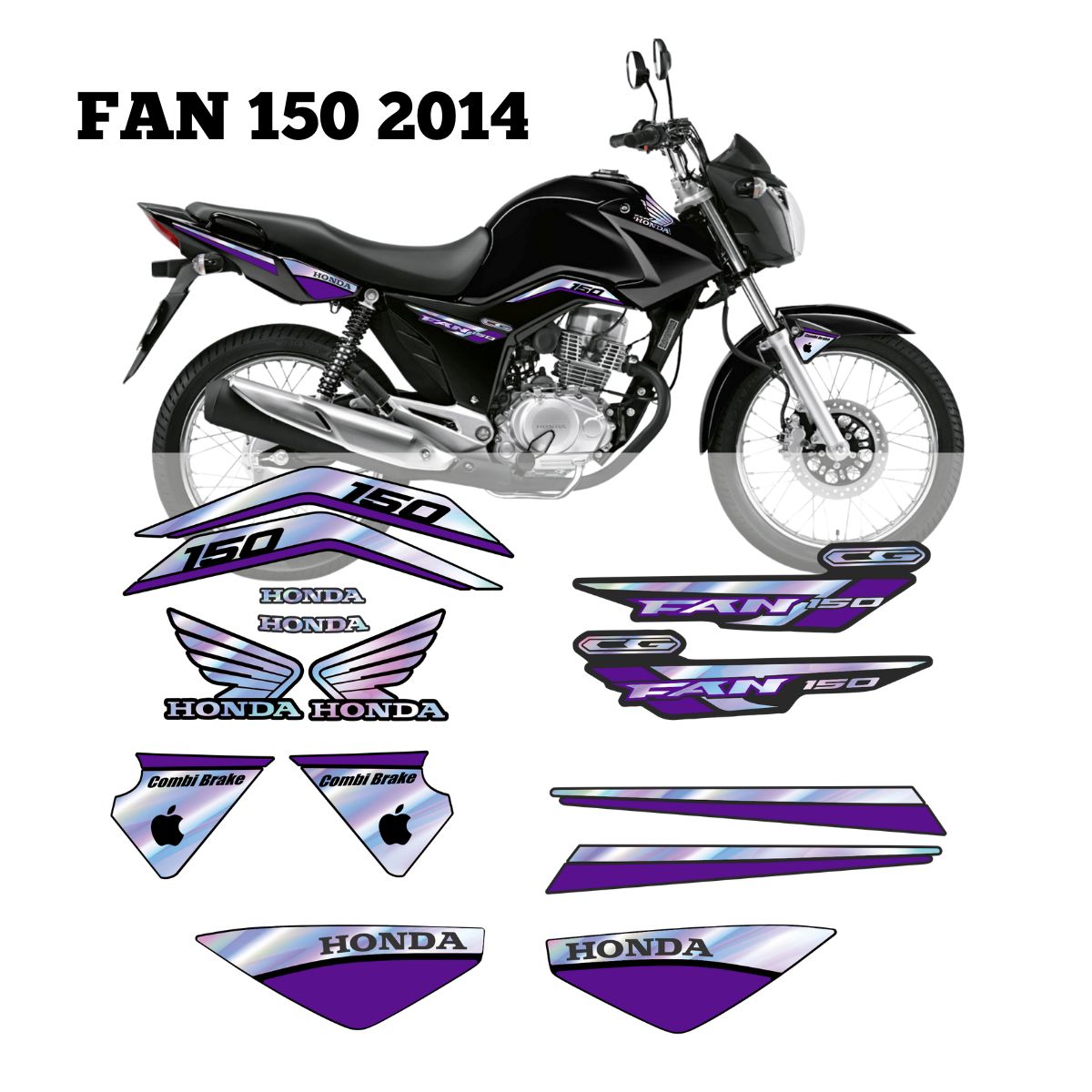 ⚠️ADESIVO FAN 150 - DIVERSAS CORES