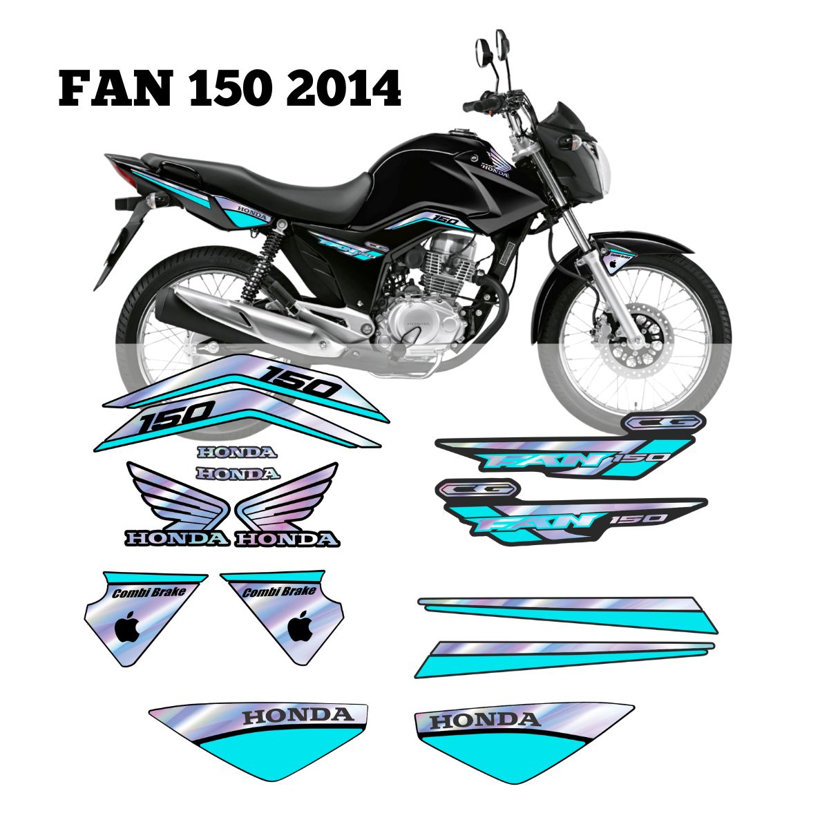 ⚠️ADESIVO FAN 150 - DIVERSAS CORES