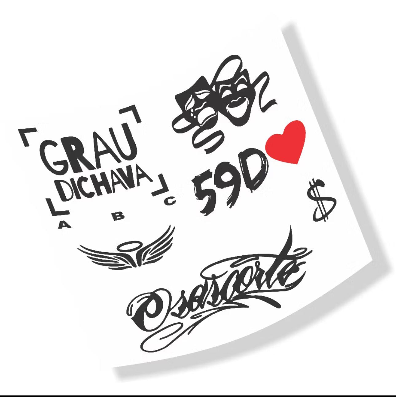 ⚠️ CARTELA 6 ADESIVOS