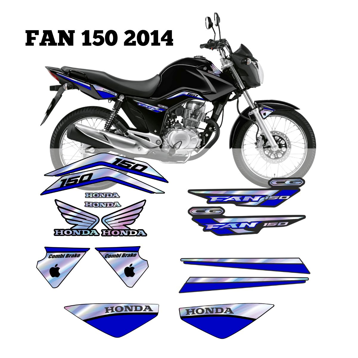 ⚠️ADESIVO FAN 150 - DIVERSAS CORES