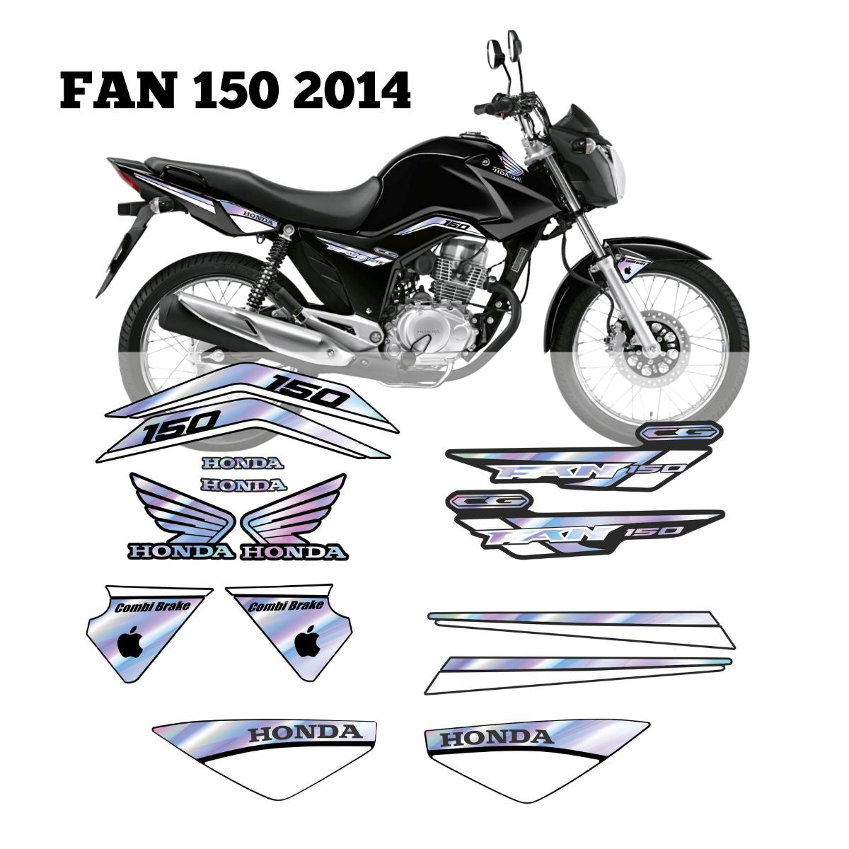 ⚠️ADESIVO FAN 150 - DIVERSAS CORES