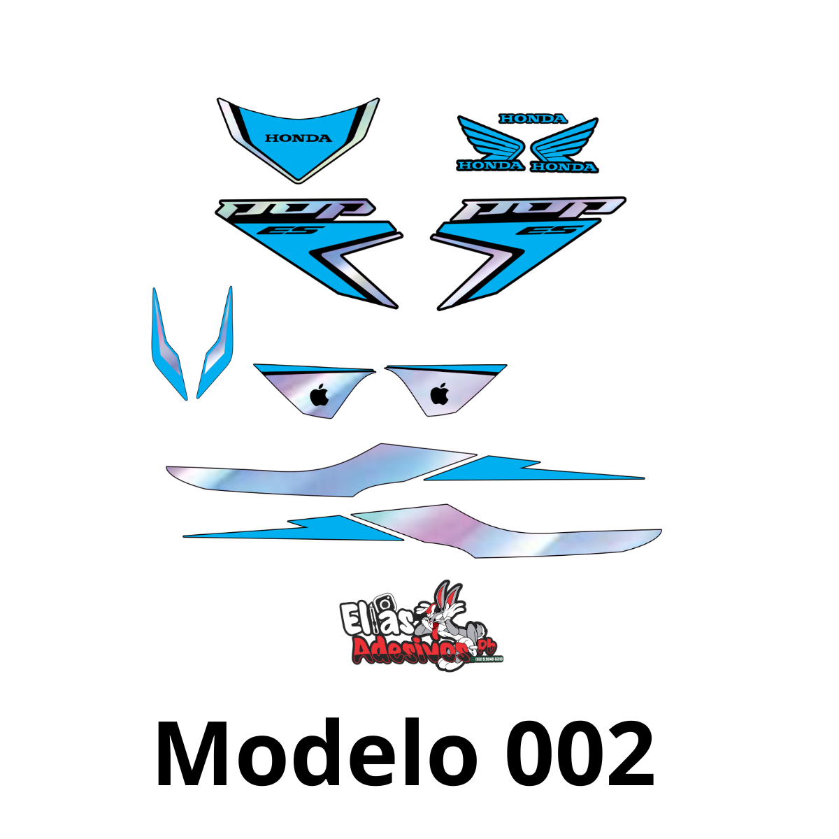 ⚠️ADESIVO POP 110-I AZUL BEBÊ / HOLOGRÁFICO