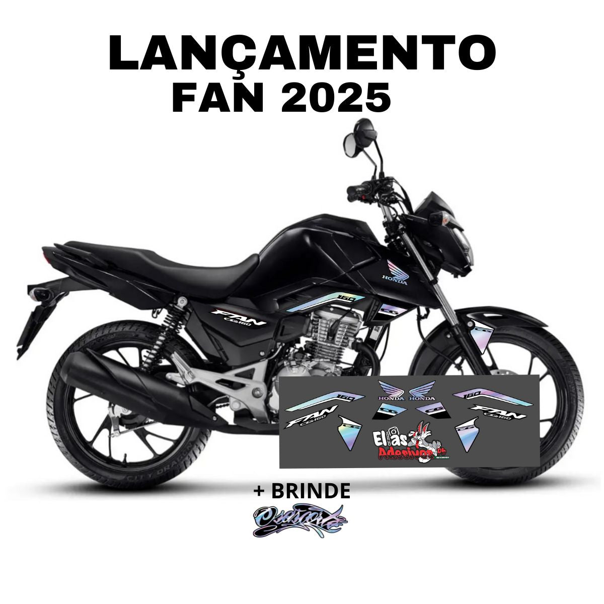 ⚠️ADESIVO FAN 2025 - DIVERSAS CORES