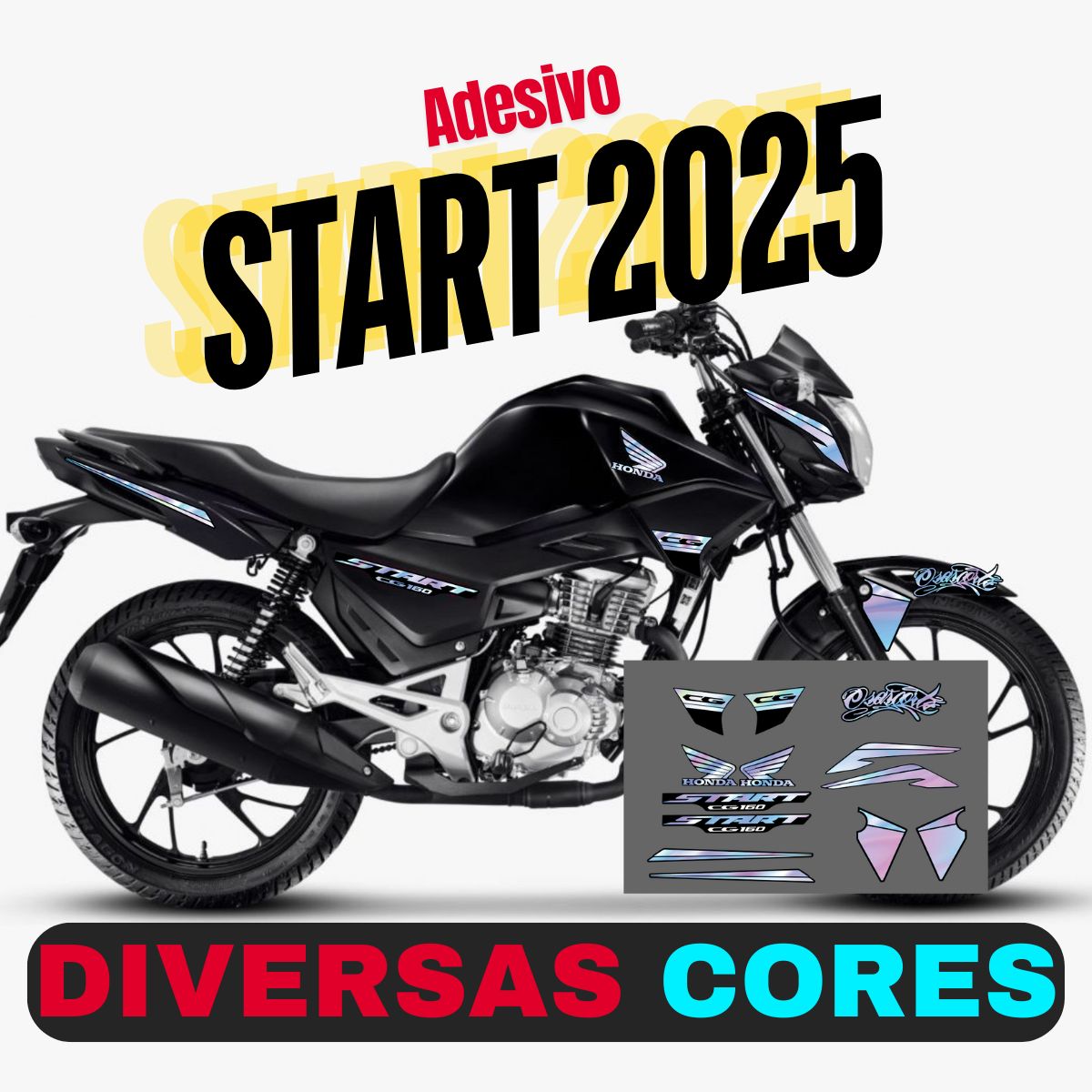 ⚠️ADESIVO START 2025 - DIVERSAS CORES