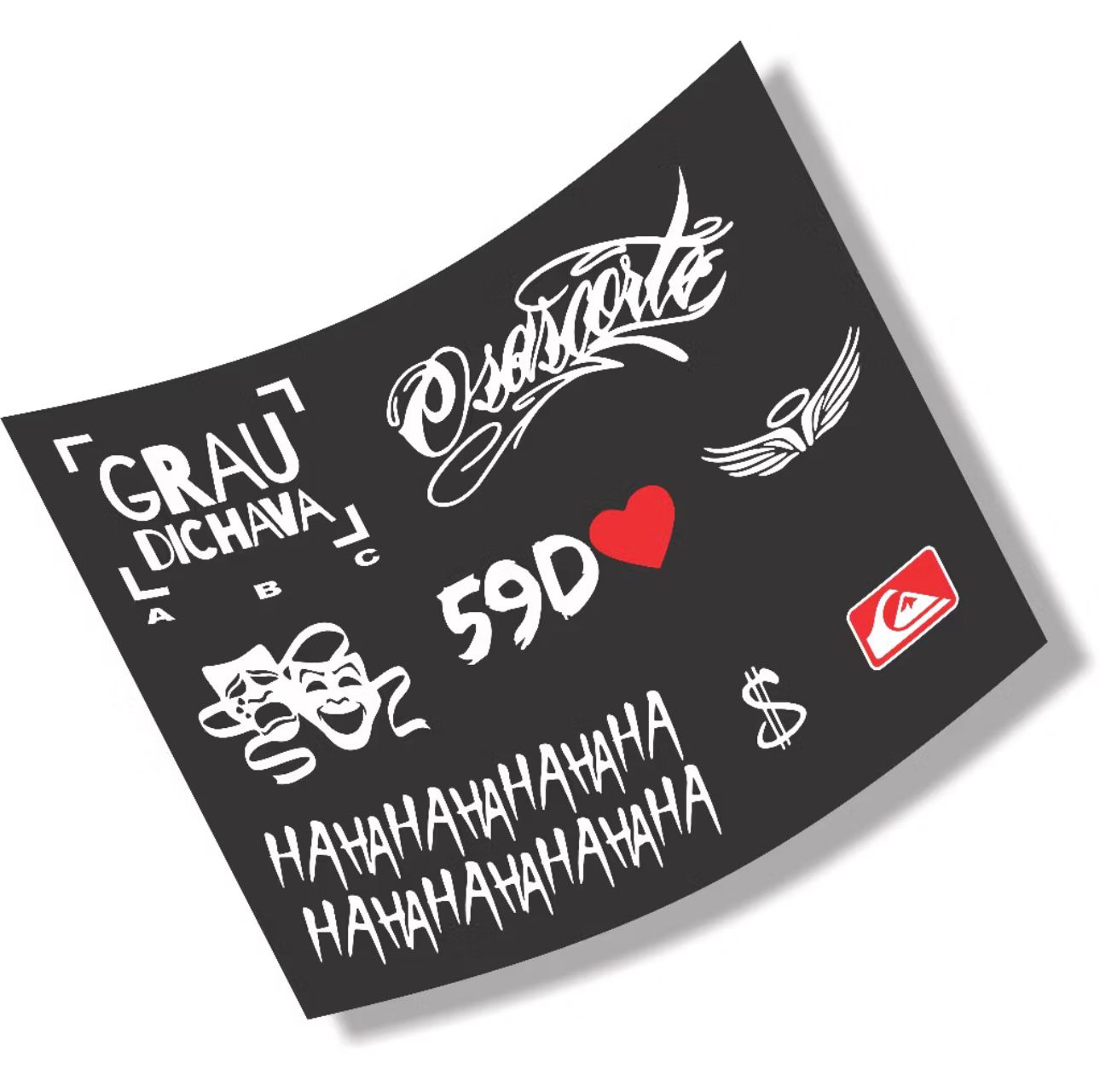 ⚠️CARTELA 8 ADESIVOS