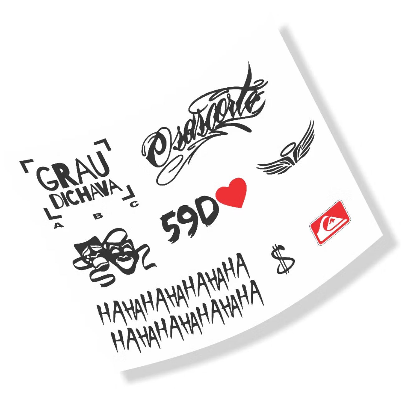⚠️CARTELA 8 ADESIVOS