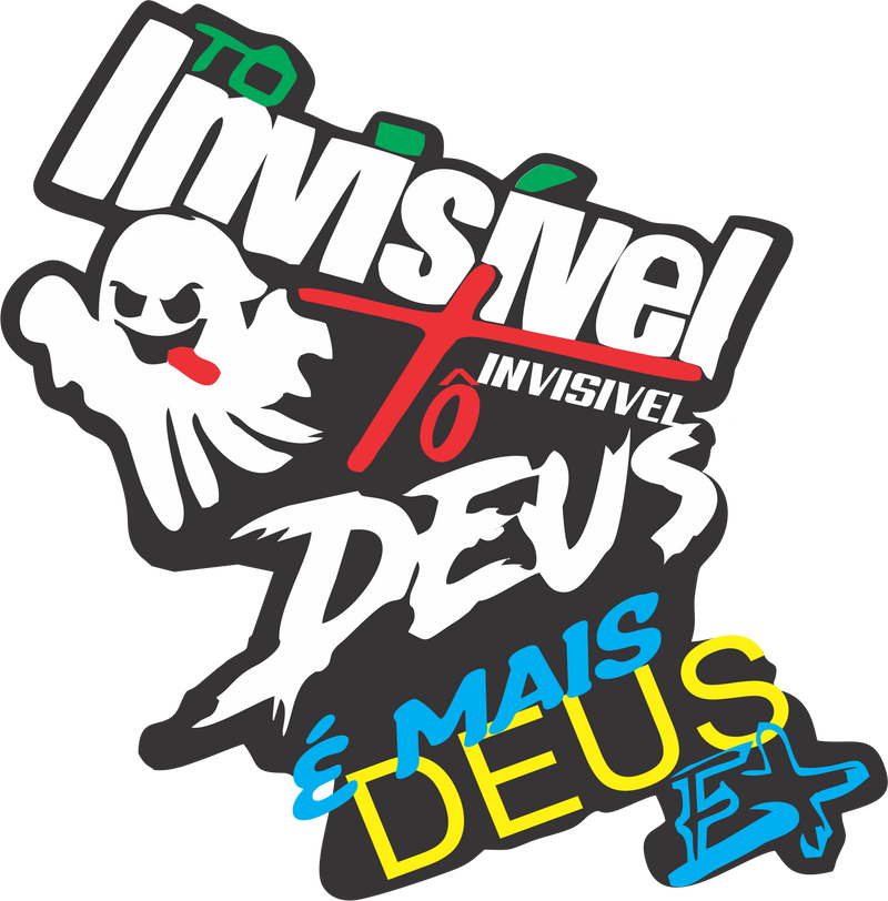 Adesivo - Tô Invisível / Deus é mais + BRINDE
